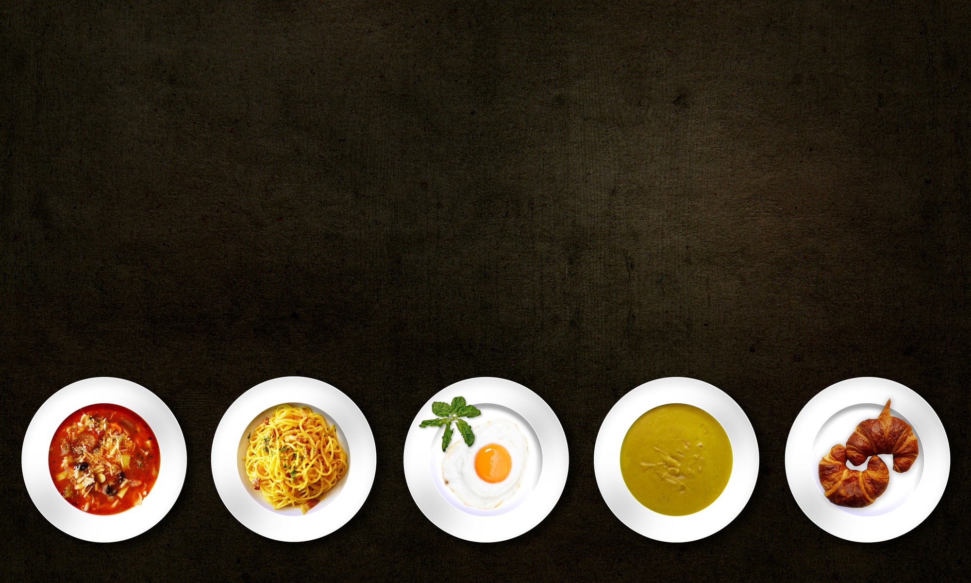 Dishes on Plates